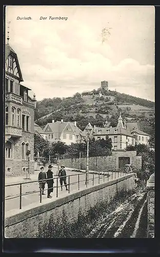 AK Durlach, Blick zum Turmberg