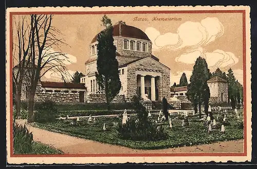 AK Aarau, Krematorium mit Friedhof