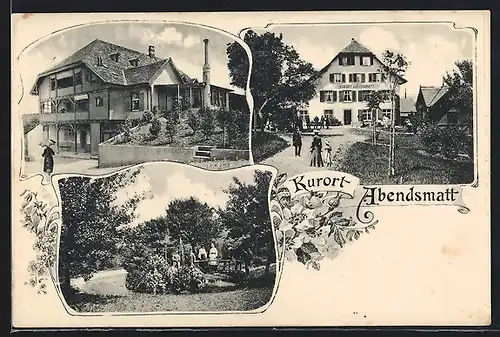 AK Abendsmatt, Kurhotel, Park & Wohnhaus