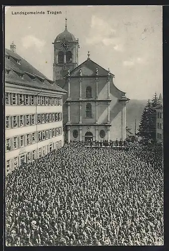 AK Trogen, verammelte Landsgemeinde auf dem Marktplatz