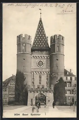 AK Basel, Blick zum Spalentor