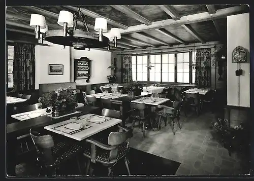 AK Merligen, Hotel Beatus, Innenansicht