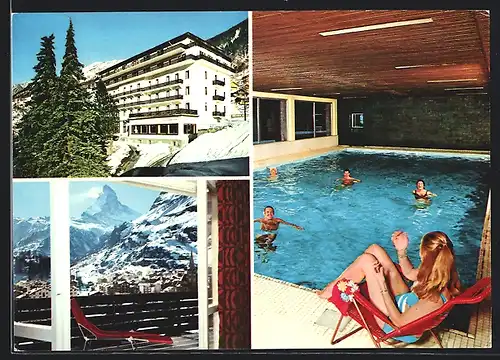 AK Zermatt, Hotel Beau-Site mit Schwimmbad
