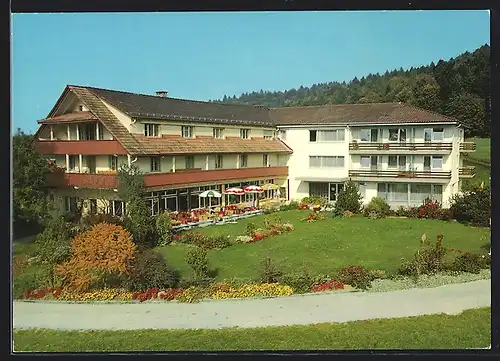 AK Seengen, Kurhaus Eichberg mit Garten aus der Vogelschau