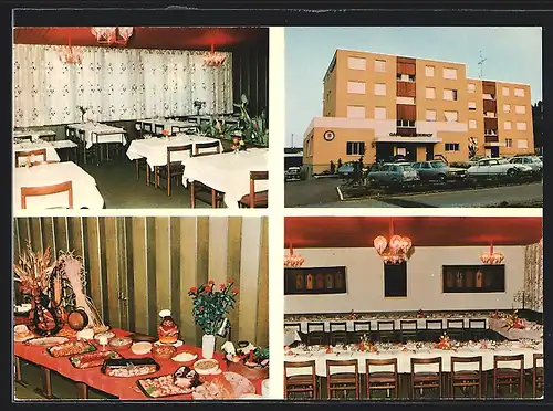 AK Tägerig, Gasthaus Meierhof Fam. S. Würth, mit Innenansichten