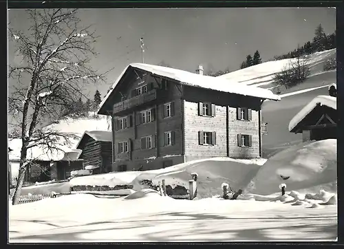 AK Flond ob Ilanz, Ferienheim der St. Galler Sonntagsschulen im Winter