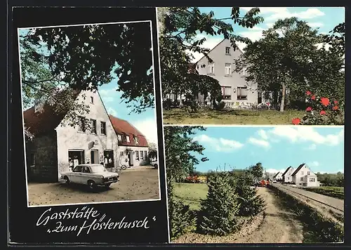 AK Bünde-Habighorst, Gasthof Zum Hösterbusch, Bes. August Dreckschmidt, Ortsansicht