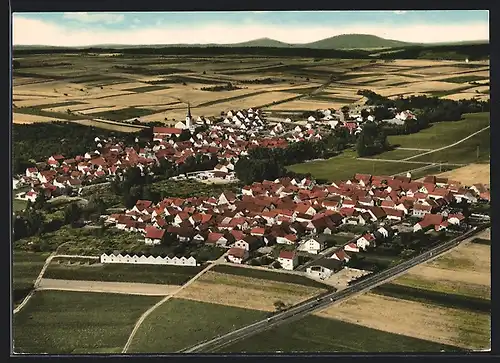 AK Wolfershausen / Bad Neustadt a. S., Gesamtansicht, Luftaufnahme