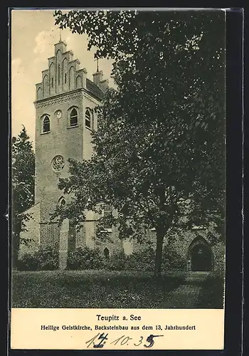 AK Teupitz a. See, Heilige Geistkirche