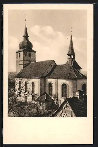 AK Ipsheim /Aischgrund, Ansicht der Kirche