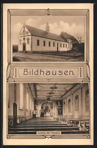 AK Bildhausen, Inneres der Kapelle