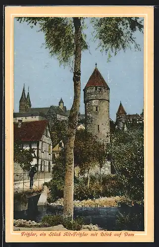 AK Fritzlar, Alt-Fritzlar mit Blick auf den Dom