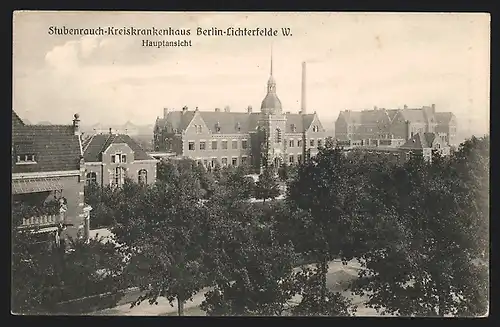 AK Berlin-Lichterfelde, Stubenrauch-Kreiskrankenhaus, Hauptansicht