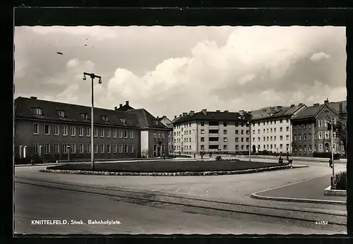 AK Knittelfeld / Steiermark, Bahnhofplatz