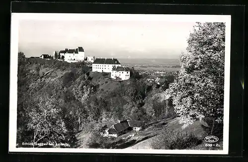 AK Leibnitz, Schloss Seggau mit Ortsblick