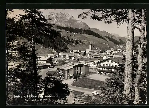 AK Lech am Arlberg, Ortsansicht gegen Karhorn