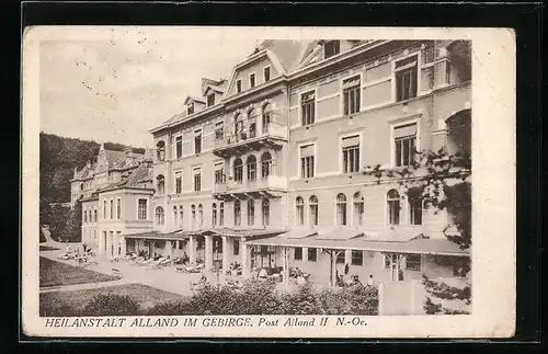 AK Alland im Gebirge, Heilanstalt Alland