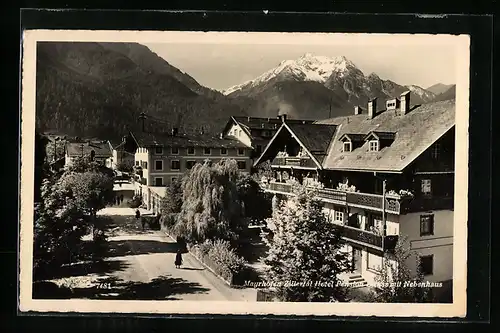 AK Mayrhofen / Zillertal, Ortspartie aus der Vogelschau