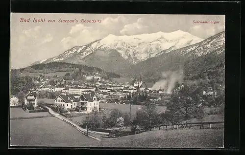 AK Bad Ischl, Gesamtansicht von Sterzen`s Abendsitz gesehen