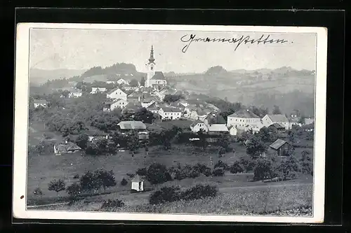 AK Gramastetten, Ortsansicht mit Kirche