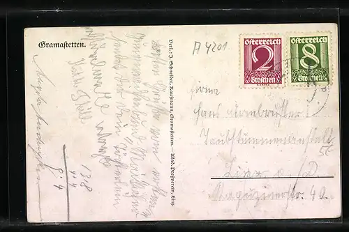 AK Gramastetten, Ortsansicht mit Kirche