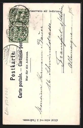 AK Lausanne, Ortsansicht aus der Vogelschau