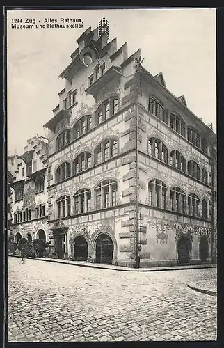 AK Zug, Altes Rathaus, Museum & Rathauskeller