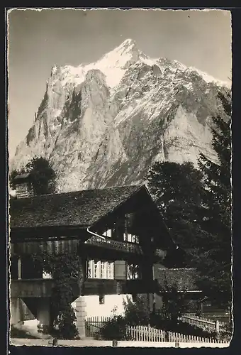 AK Grindelwald, Blick zum Wetterhorn