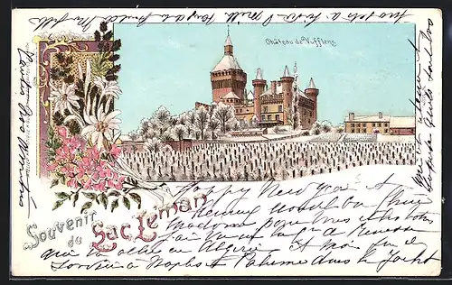 Lithographie Vufflens-le-Chateau, Le Chateau