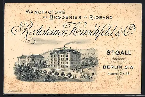 AK St. Gallen, Manufacture de Broderies et Rideaux Rechsteiner, Hirschfeld & Co.