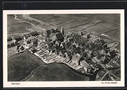 AK Marken, Panorama, Luftbild