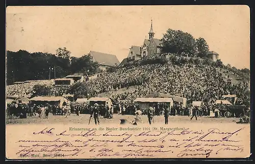 AK St. Margarethen, Erinnerung an die Basler Bundesfeier 1901