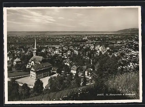 AK St. Margrethen, Gesamtansicht mit Blick nach dem Bodensee