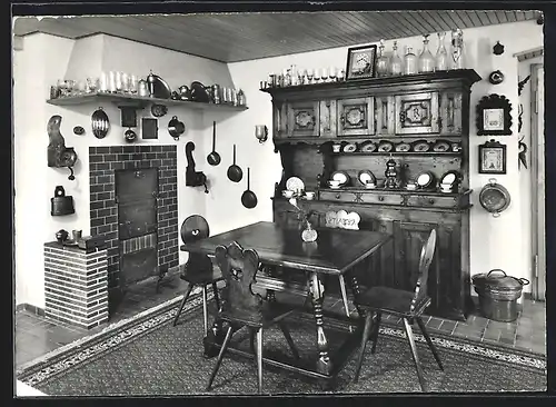 AK Zell /Tösstal, Landgasthof Ilge Fam. W. Kohler, Innenansicht