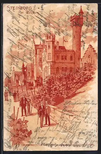 Künstler-AK Würzburg, Schloss Steinburg