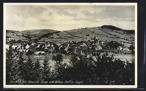 AK Oberbach, Panorama mit Schwarze Berge und Willem-Stoffels-Küppel