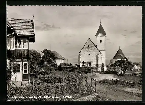 AK Gurk in Kärnten, Pisweg, Blick zur Kirche