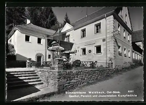 AK Waldbach / Steiermark, Gasthof, Pension und Jausenstation Kunpfmühle