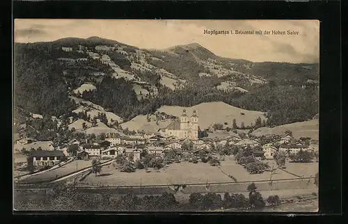 AK Hopfgarten im Brixental, Panorama mit der Hohen Salve