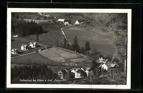 AK Kleinzell, Salzerbad aus der Vogelschau