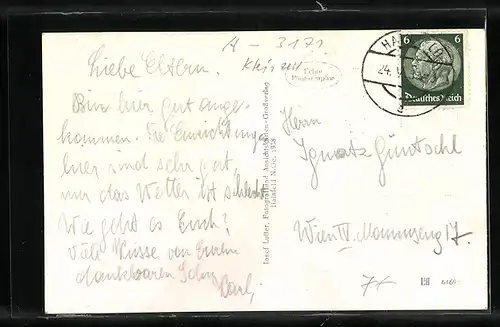 AK Kleinzell, Salzerbad aus der Vogelschau