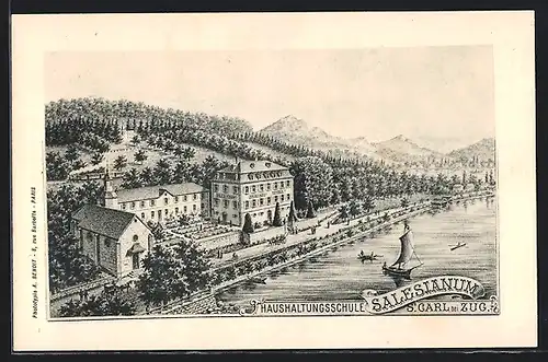 Künstler-AK Zug, Haushaltungsschule Salesianum