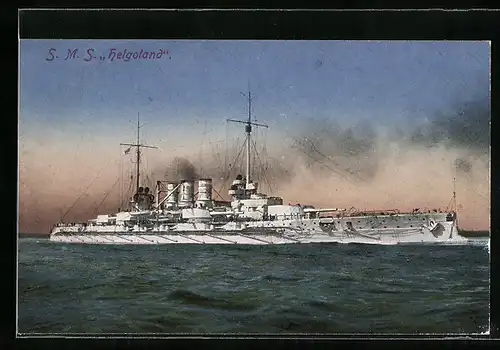 AK S.M.S. Helgoland, Kriegsschiff