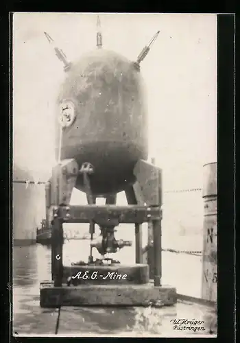 AK AEG-Mine auf einem Kriegsschiff, Munition