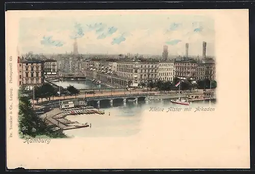 AK Hamburg, Kleine Alster mit Arkaden