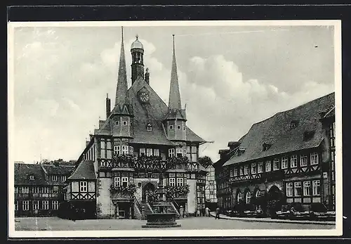 AK Wernigerode a. Harz, Blick auf das Rathaus