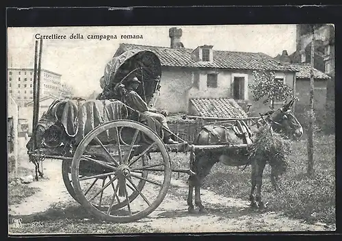 AK Carrettiere della campagna romana
