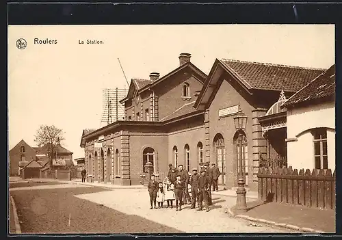 AK Roeselare, De Statie, Bahnhofsgebäude