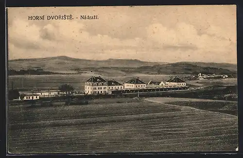 AK Horni Dvoriste, Nádrazí, Bahnhof