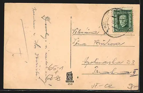 AK Horni Dvoriste, Nádrazí, Bahnhof